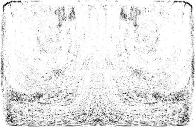 Grunge dikey olarak simetrik siyah beyaz doku. Tek renkli yıpranmış kaplama deseni. 
