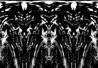 Kusursuz soyut siyah beyaz desen