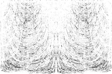 Grunge dikey olarak simetrik siyah beyaz doku. Tek renkli yıpranmış kaplama deseni. 