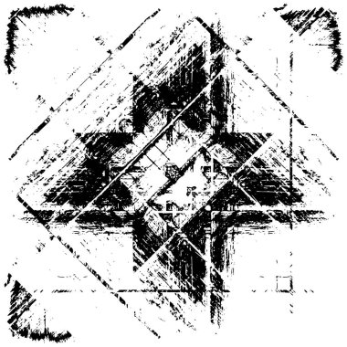 siyah ve beyaz soyut grunge arkaplan monokrom çizimi