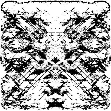 siyah ve beyaz soyut grunge arkaplan monokrom çizimi