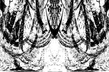 siyah ve beyaz soyut grunge arkaplan monokrom çizimi