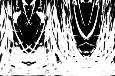 siyah ve beyaz soyut grunge arkaplan monokrom çizimi