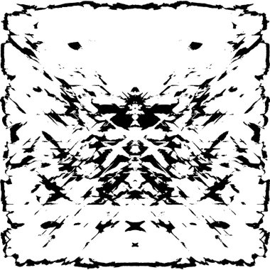 siyah ve beyaz soyut grunge arkaplan monokrom çizimi