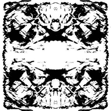 siyah ve beyaz soyut grunge arkaplan monokrom çizimi