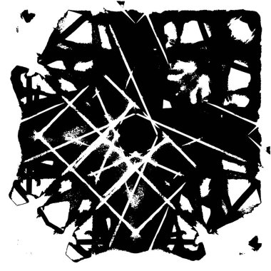 siyah ve beyaz soyut grunge arkaplan monokrom çizimi