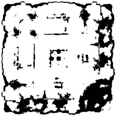 siyah ve beyaz soyut grunge arkaplan monokrom çizimi