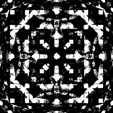siyah ve beyaz soyut grunge arkaplan monokrom çizimi