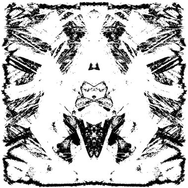 siyah ve beyaz soyut grunge arkaplan monokrom çizimi