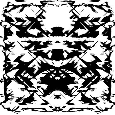 siyah ve beyaz soyut grunge arkaplan monokrom çizimi