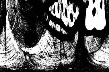 siyah ve beyaz soyut grunge arkaplan monokrom çizimi