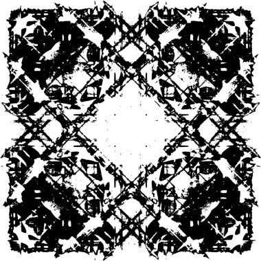 siyah ve beyaz soyut grunge arkaplan monokrom çizimi