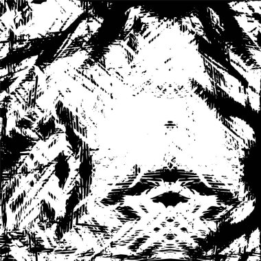 siyah ve beyaz soyut grunge arkaplan monokrom çizimi