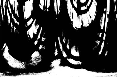 siyah ve beyaz soyut grunge arkaplan monokrom çizimi