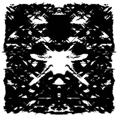 siyah ve beyaz soyut grunge arkaplan monokrom çizimi