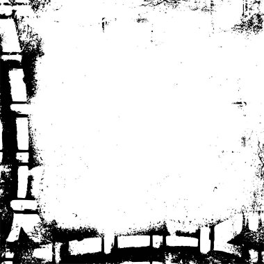 siyah ve beyaz soyut grunge arkaplan monokrom çizimi