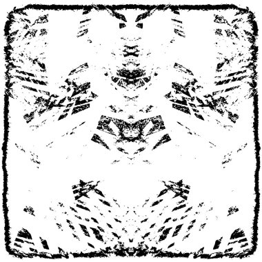 siyah ve beyaz soyut grunge arkaplan monokrom çizimi