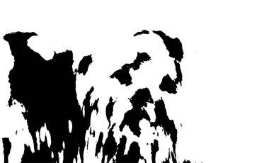 siyah ve beyaz soyut grunge arkaplan monokrom çizimi