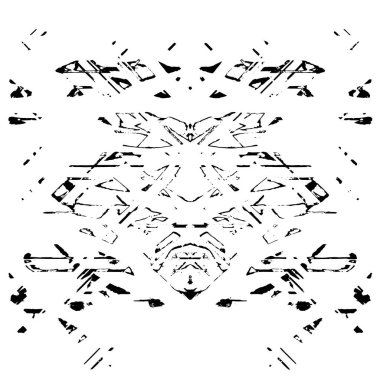 siyah ve beyaz soyut grunge arkaplan monokrom çizimi