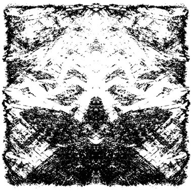 siyah ve beyaz soyut grunge arkaplan monokrom çizimi