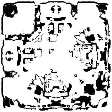 siyah ve beyaz soyut grunge arkaplan monokrom çizimi