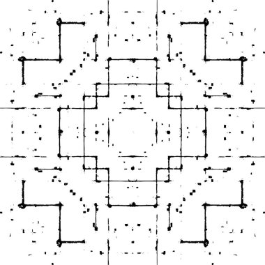 siyah ve beyaz soyut grunge arkaplan monokrom çizimi