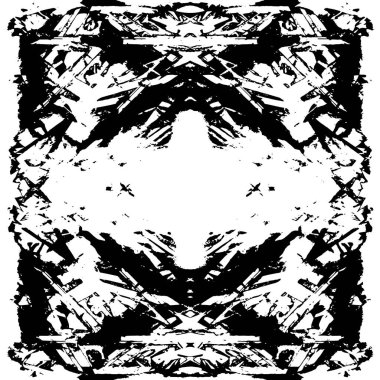 siyah ve beyaz soyut grunge arkaplan monokrom çizimi