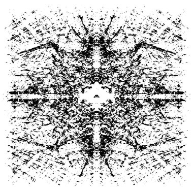 siyah ve beyaz soyut grunge arkaplan monokrom çizimi