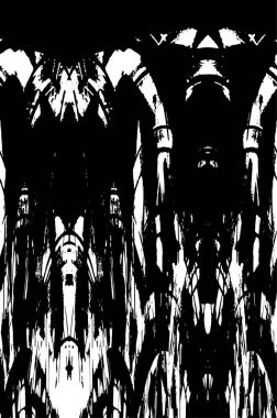 Kusursuz soyut siyah beyaz desen