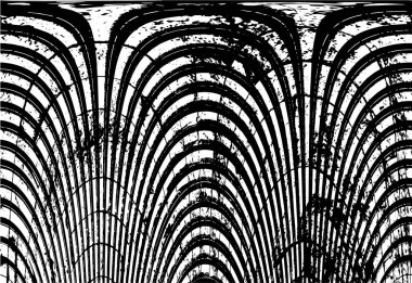 Kusursuz soyut siyah beyaz desen