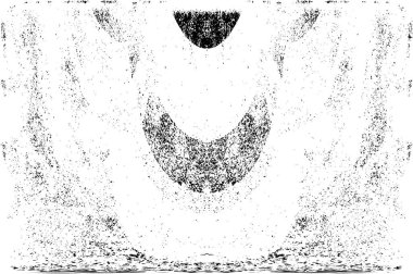 Grunge dikey olarak simetrik siyah beyaz doku. Tek renkli yıpranmış kaplama deseni. 