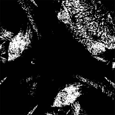 Çizik ve çiziklerle dolu siyah beyaz bir arka plan. Soyut vektör illüstrasyonu.