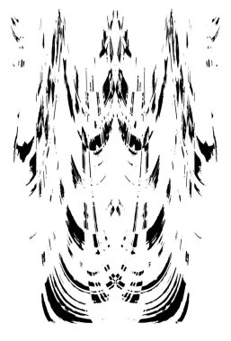 Çizik ve çiziklerle dolu siyah beyaz bir arka plan. Soyut vektör illüstrasyonu.