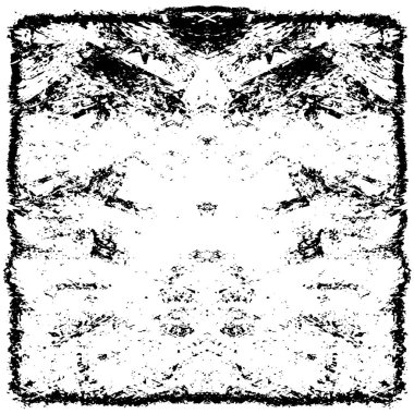 Çizik ve çiziklerle dolu siyah beyaz bir arka plan. Soyut vektör illüstrasyonu.