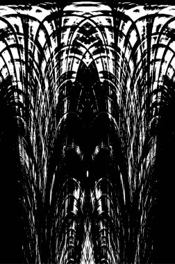 Çizik ve çiziklerle dolu siyah beyaz bir arka plan. Soyut vektör illüstrasyonu.