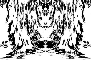 Çizik ve çiziklerle dolu siyah beyaz bir arka plan. Soyut vektör illüstrasyonu.