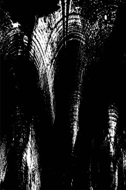 Çizik ve çiziklerle dolu siyah beyaz bir arka plan. Soyut vektör illüstrasyonu.