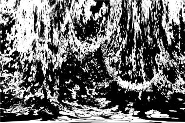 Çizik ve çiziklerle dolu siyah beyaz bir arka plan. Soyut vektör illüstrasyonu.