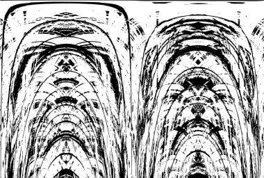 Kusursuz soyut siyah beyaz desen