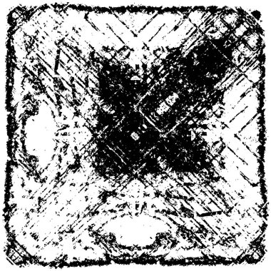 Çizik ve çiziklerle dolu siyah beyaz bir arka plan. Soyut vektör illüstrasyonu.