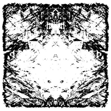 Çizik ve çiziklerle dolu siyah beyaz bir arka plan. Soyut vektör illüstrasyonu.