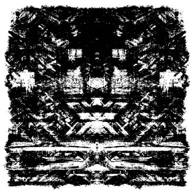 Çizik ve çiziklerle dolu siyah beyaz bir arka plan. Soyut vektör illüstrasyonu.