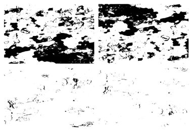 Çizik ve çiziklerle dolu siyah beyaz bir arka plan. Soyut vektör illüstrasyonu.