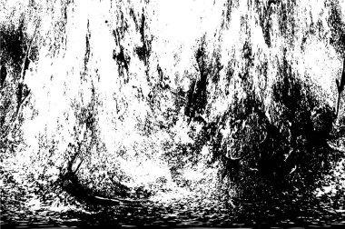 Çizik ve çiziklerle dolu siyah beyaz bir arka plan. Soyut vektör illüstrasyonu.