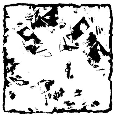 Çizik ve çiziklerle dolu siyah beyaz bir arka plan. Soyut vektör illüstrasyonu.