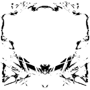 Çizik ve çiziklerle dolu siyah beyaz bir arka plan. Soyut vektör illüstrasyonu.