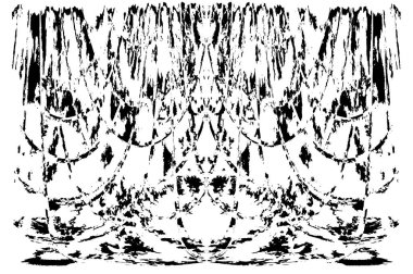 Çizik ve çiziklerle dolu siyah beyaz bir arka plan. Soyut vektör illüstrasyonu.