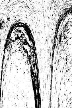 Çizik ve çiziklerle dolu siyah beyaz bir arka plan. Soyut vektör illüstrasyonu.