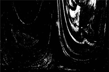 Çizik ve çiziklerle dolu siyah beyaz bir arka plan. Soyut vektör illüstrasyonu.