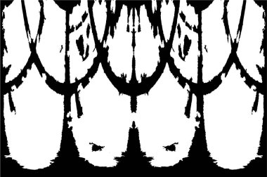 Çizik ve çiziklerle dolu siyah beyaz bir arka plan. Soyut vektör illüstrasyonu.